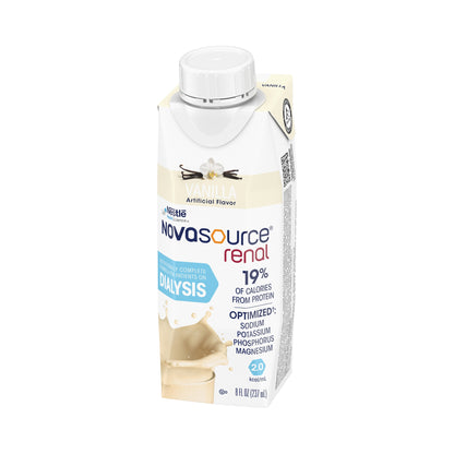 Nestle Novasource Renal Vanilla Oral Supplement 8 oz Liquid Carton for Kidney Health