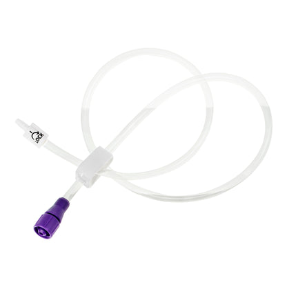McKesson Bolus Enteral Feeding Extension Tube Set 24 Inch ENFit Secure Lock Straight Connector with Clamp NonSterile