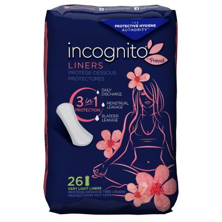 Panty Liner incognito by Prevail Very Light Light Absorbency