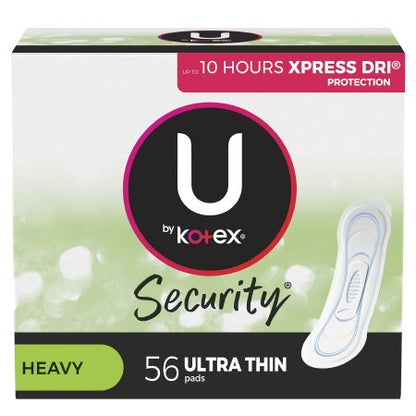 Feminine Pad U by Kotex Security Ultra Thin Heavy Absorbency