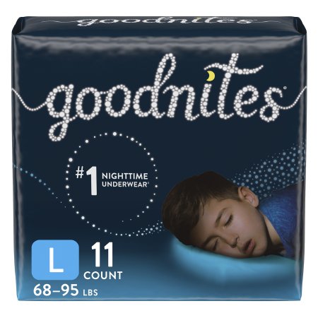 Female Youth Absorbent Underwear GoodNites Pull On with Tear Away Seams X-Small Disposable Heavy Absorbency