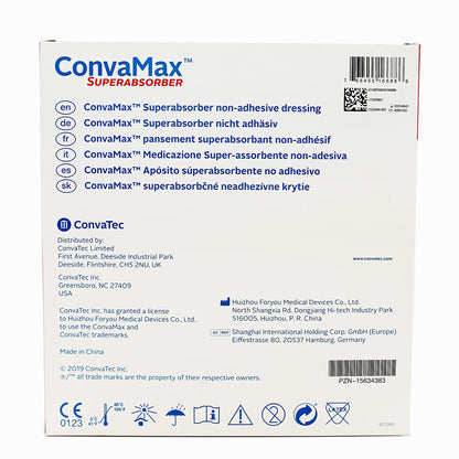ConvaMax Superabsorber Super Absorbent Dressing 8 x 8 Inch – Sterile Square