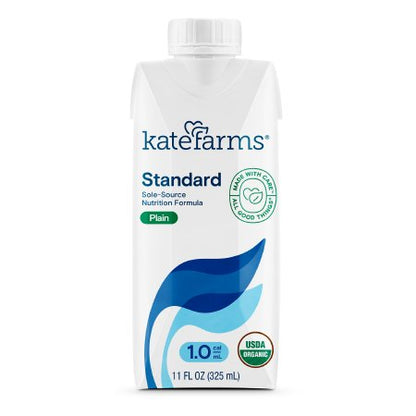 Oral Supplement Kate Farms Standard 1.0/1.4 Plain Flavor Liquid 11 oz. Carton