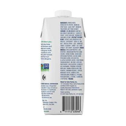 Kate Farms Peptide 1.0 Plain Flavor Liquid 11 oz Carton Plant-Based Supplement