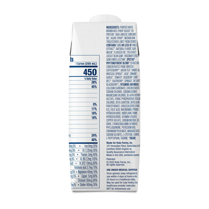 Kate Farms Renal Support 1.8 Vanilla Flavor Liquid 8.45 oz Carton Plant-Based Oral Supplement