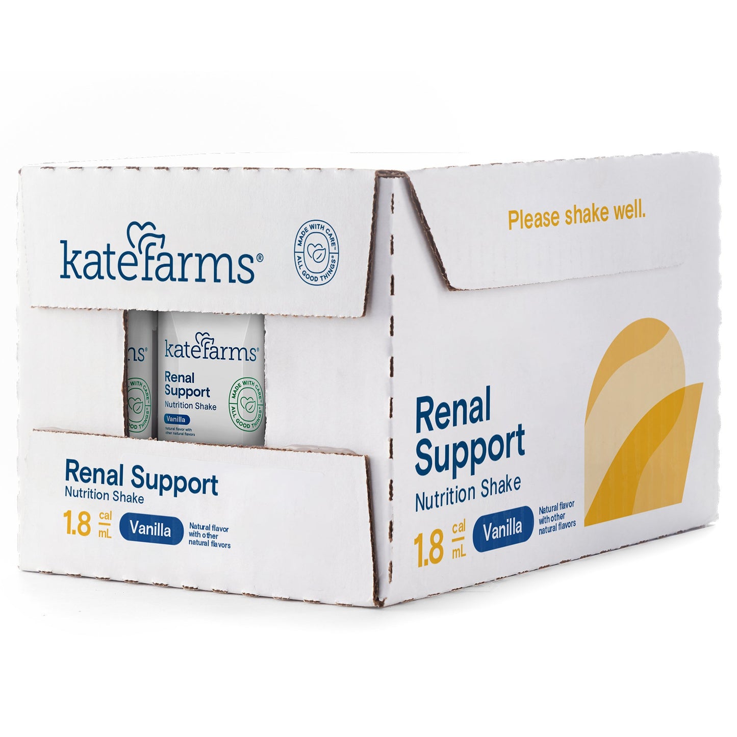 Kate Farms Renal Support 1.8 Vanilla Flavor Liquid 8.45 oz Carton Plant-Based Oral Supplement