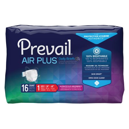 Unisex Adult Incontinence Brief Prevail Air Plus