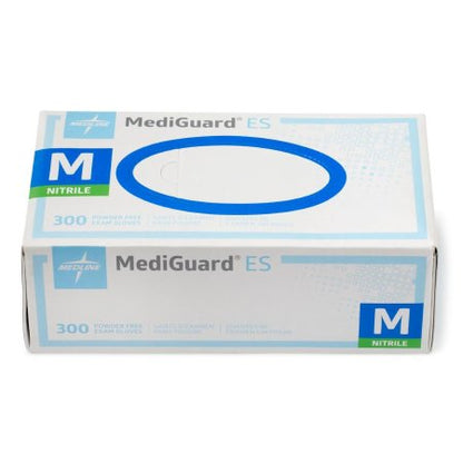 Exam Glove MediGuard ES NonSterile Nitrile Standard Cuff Length Textured Fingertips Blue Not Rated