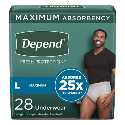 Female Adult Underwear Depend Fresh Protection Waistband