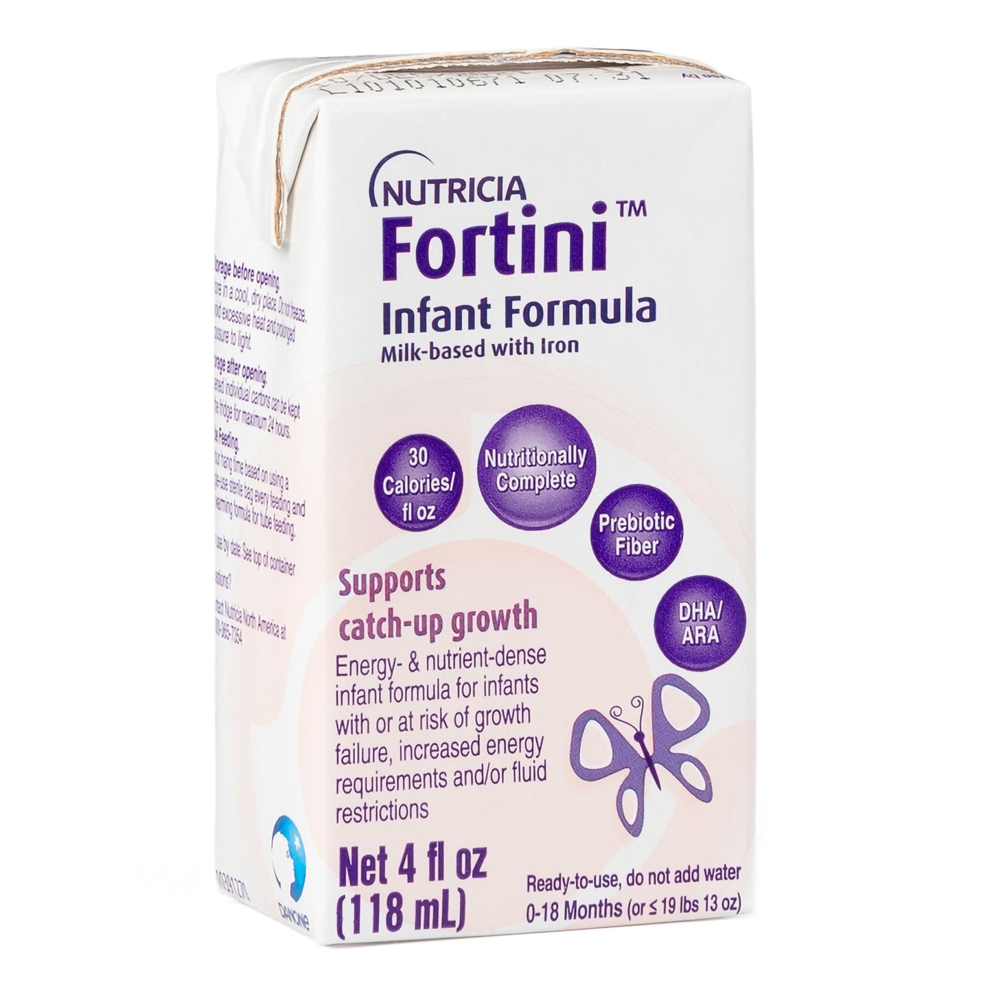 Fortini Infant Formula Unflavored 4 oz Ready-to-Feed for Failure to Thrive