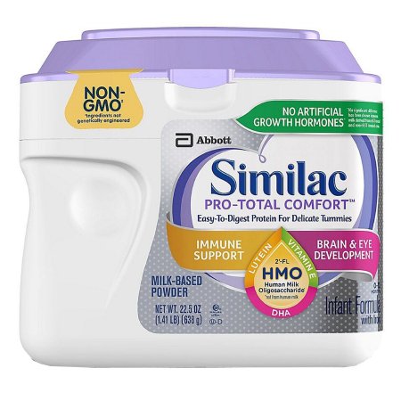 Infant Formula Similac Pro-Total Comfort Unflavored 20.1 oz. Canister Powder Iron Lactose Sensitivity