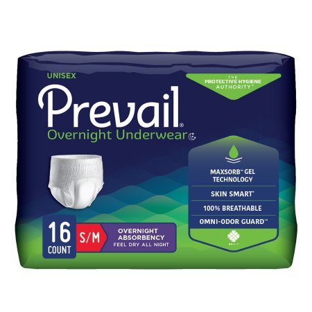 Underwear Prevail Overnight Pull On with Tear Away Seams X-Large