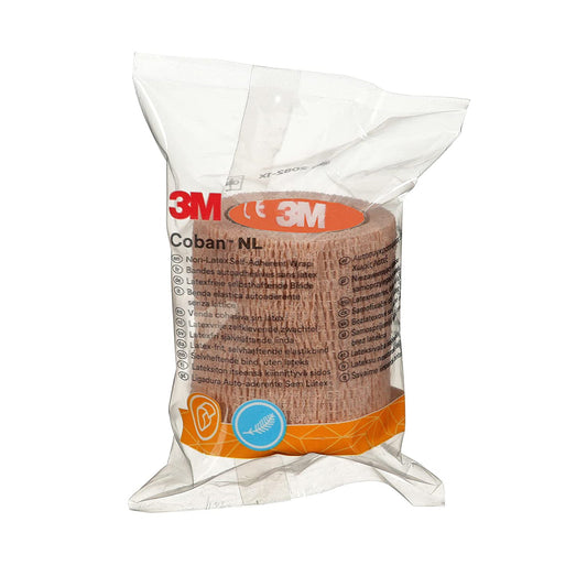 3M Coban NL Cohesive Bandage 2 x 60 Inch Self-Adherent Compression Wrap