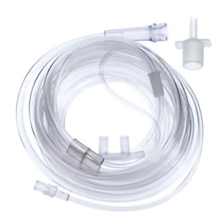 ETCO2 Sampling Cannula Softech Bi-Flo Adult Curved Prong / NonFlared Tip 7 Foot O2 / 7 Foot CO2 Line
