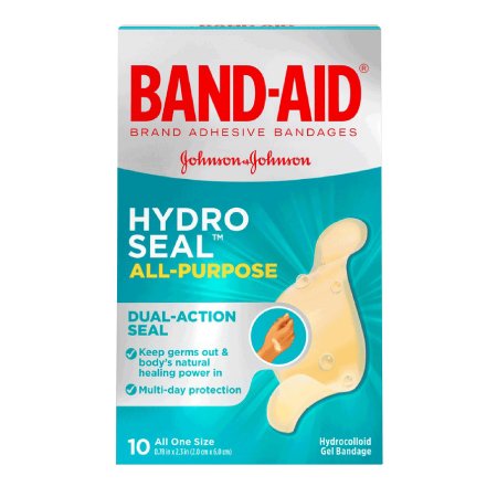 Waterproof Adhesive Strip Band-Aid Hydro Seal Hydrocolloid Gel Rectangle Tan Sterile
