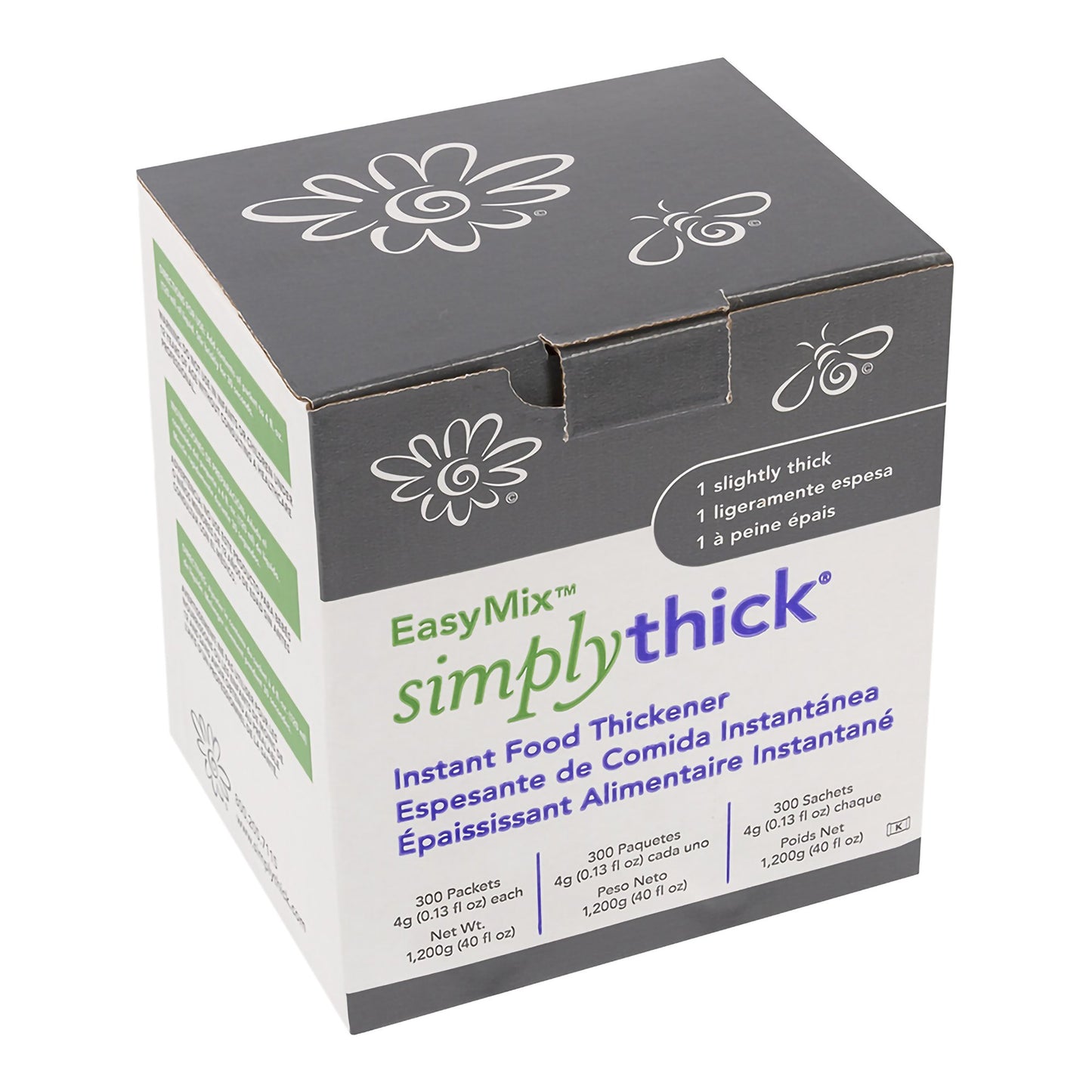 SimplyThick Easy Mix Food & Beverage Thickener Unflavored 4 oz Packet IDDSI Level 1