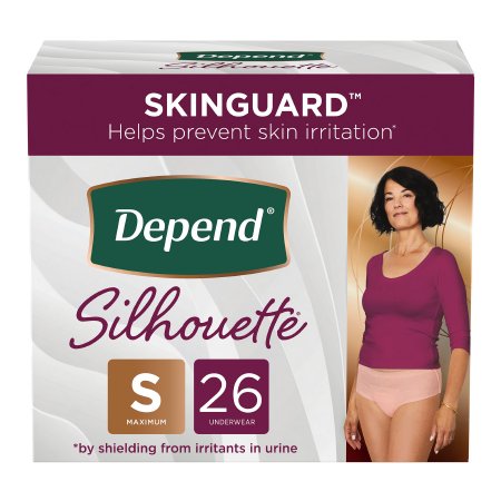 Female Adult Underwear Depend Silhouette Waistband