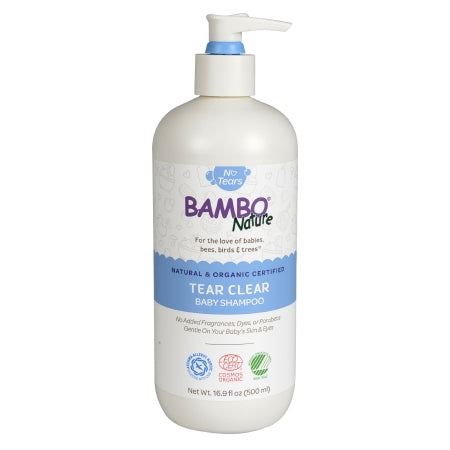 Baby Shampoo Bambo Nature Tear Clear 16.9 oz. Pump Bottle Unscented