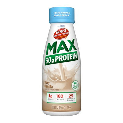 Oral Supplement Boost Glucose Control Max Vanilla Flavor Liquid 11 oz. Bottle