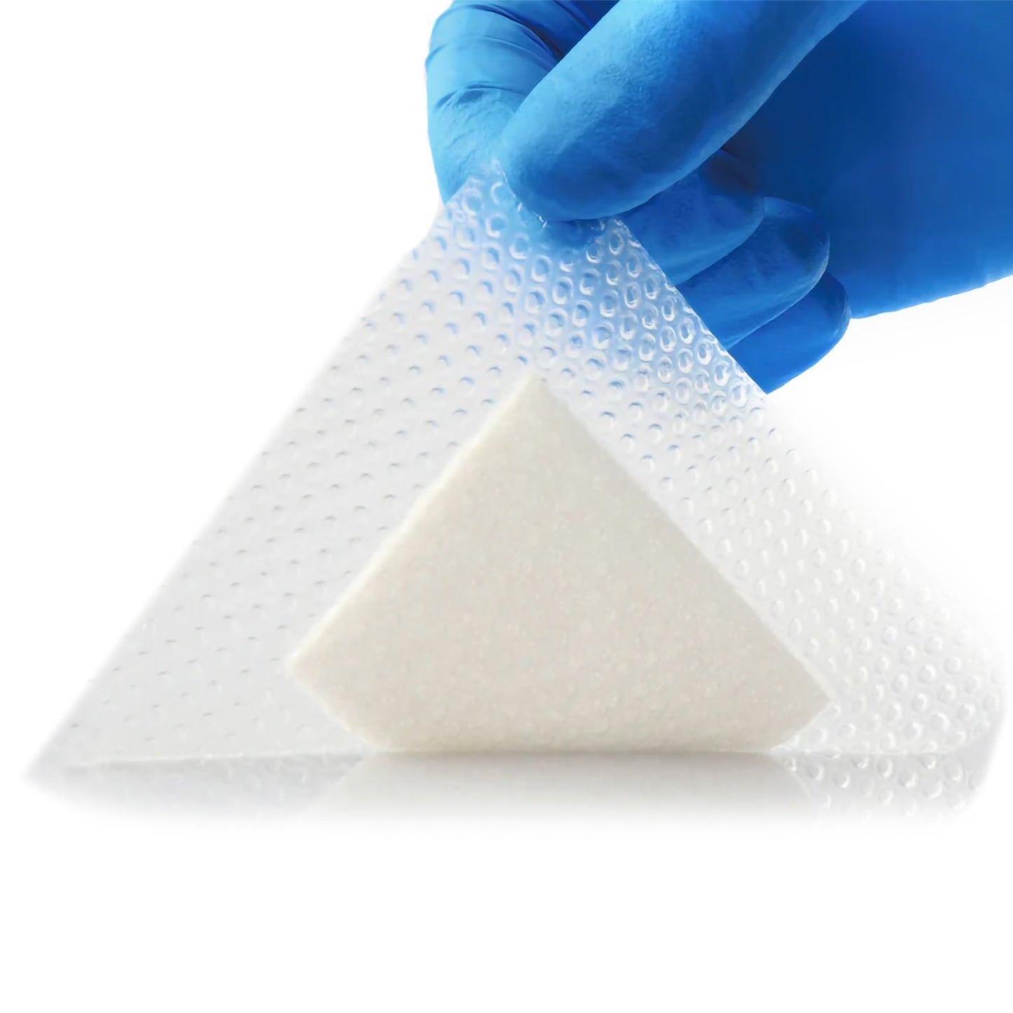 Excel SAP Super Absorbent Dressing with Silicone Adhesive, 4 x 4 Inch, Sterile – Square with Border