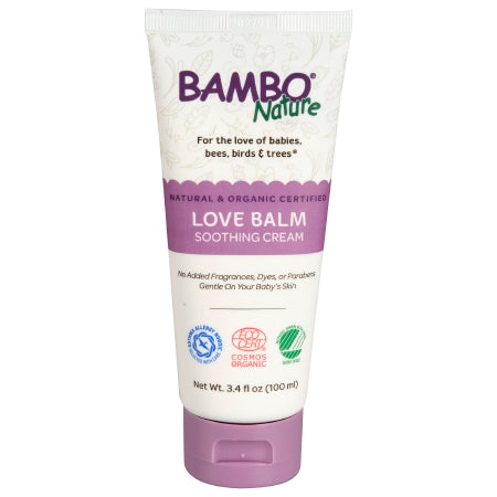 Skin Protectant Bambo Nature Love Balm 3.4 oz. Tube Unscented Cream