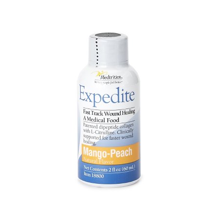 Oral Supplement Expedite Peach Mango Flavor Liquid 2 oz. Bottle