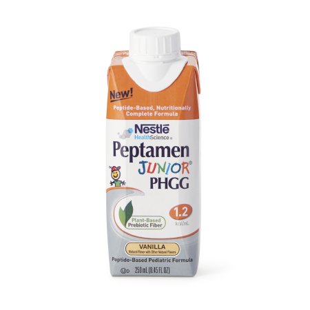 Pediatric Oral Supplement Peptamen Junior PHGG Vanilla Flavor 8.45 oz. Carton Liquid PHGG Fiber Impaired GI Function