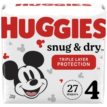 Unisex Baby Diaper Huggies Snug & Dry Disposable Heavy Absorbency