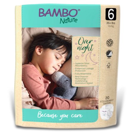 Baby Diaper Bambo Nature Size 4 Disposable Heavy Absorbency