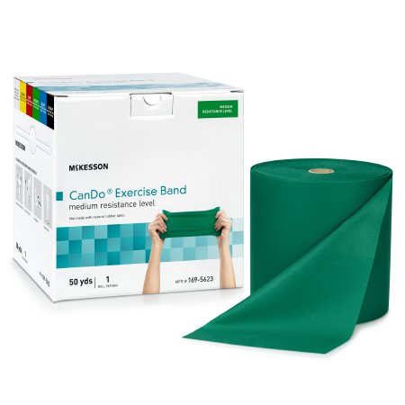 Exercise Resistance Band McKesson CanDo Green 5 Inch X 50 Yard Medium Resistance
