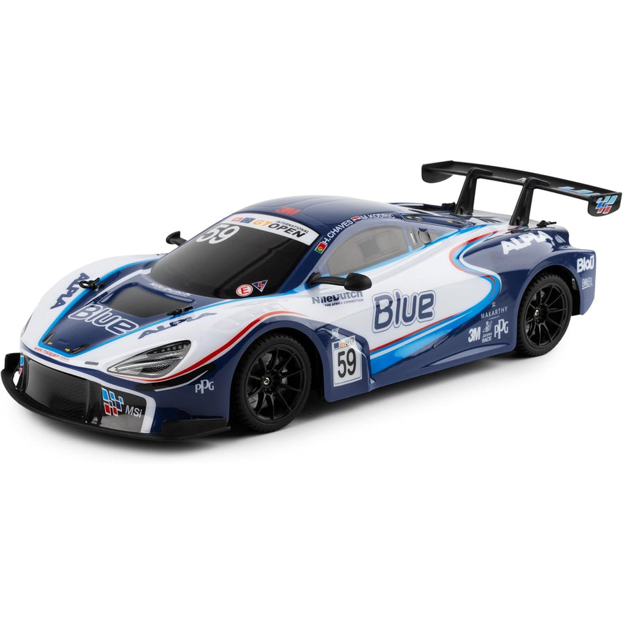 RC Drift Car McLaren 720S GT3 – 1:12 Scale 2.4GHz Remote Control Car with Rechargeable Battery (Blue)