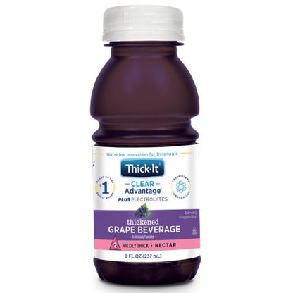 Thickened Beverage Thick-It Clear Advantage Plus Electrolytes 8 oz. Bottle