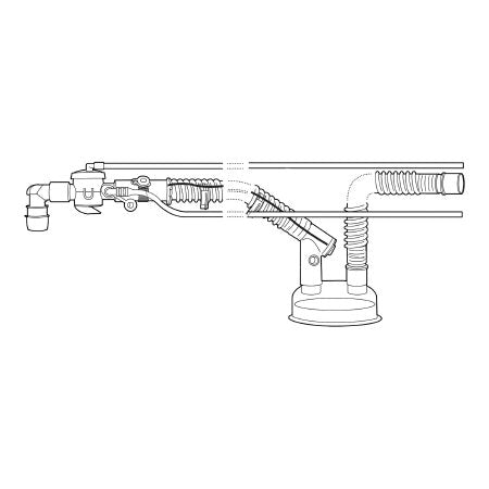 Respironics Ventilator Circuit Corrugated Tube 60 Inch Tube Dual Limb Adult Without Breathing Bag Single Patient Use Passive Circuit