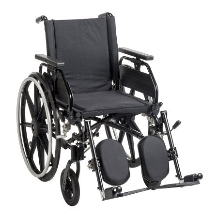 Wheelchair drive Viper Plus GT Dual Axle Universal Arm Swing-Away Footrest Deep Green Upholstery 20 Inch Seat Width Adult 300 lbs. Weight Capacity