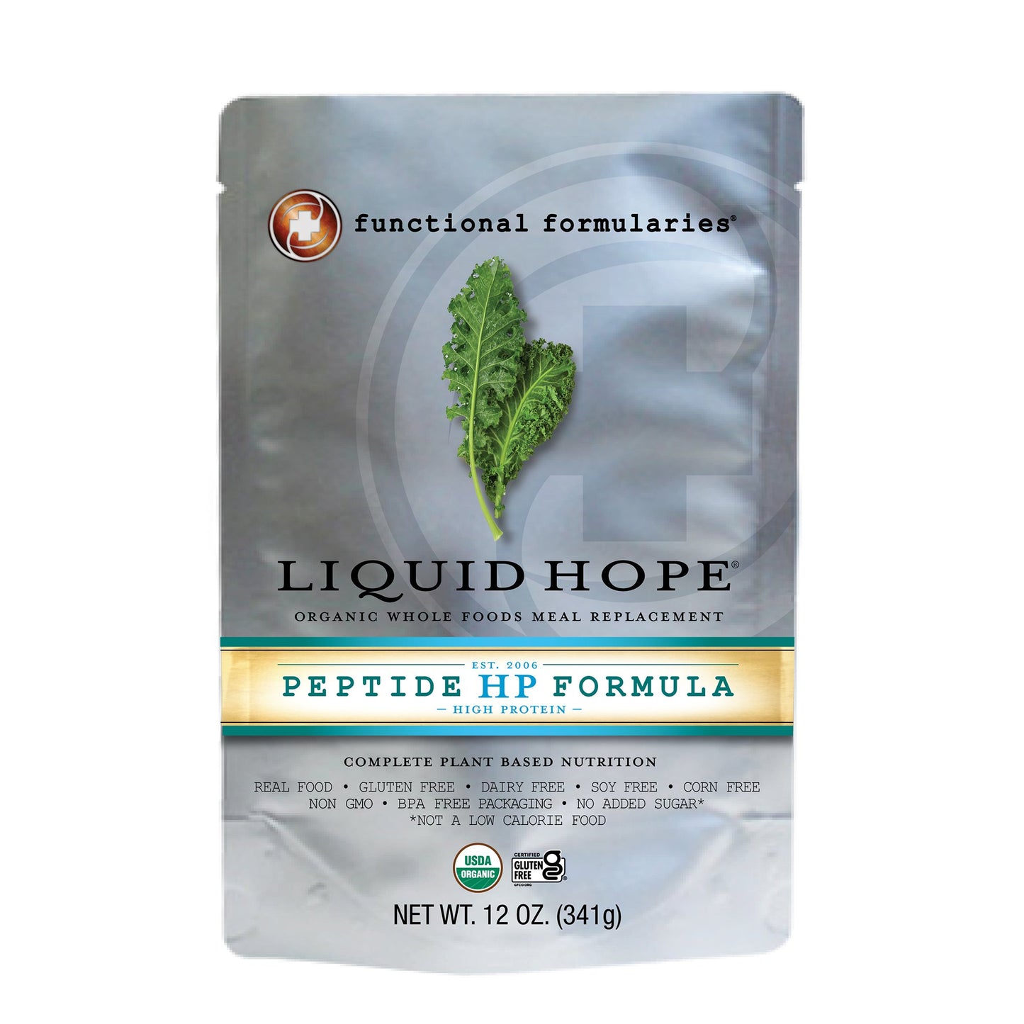 Liquid Hope Peptide HP High Protein Oral Supplement Unflavored 12 oz Pouch
