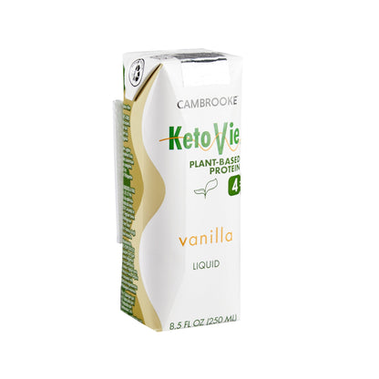 KetoVie 4:1 Plant-Based Protein Vanilla Ketogenic Oral Supplement Liquid 8.5 oz Carton