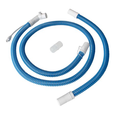 Sunset Healthcare Ventilator Circuit Corrugated Tube 60 Inch Tube Single Limb Adult Without Breathing Bag Single Use Passive Wire Circuit