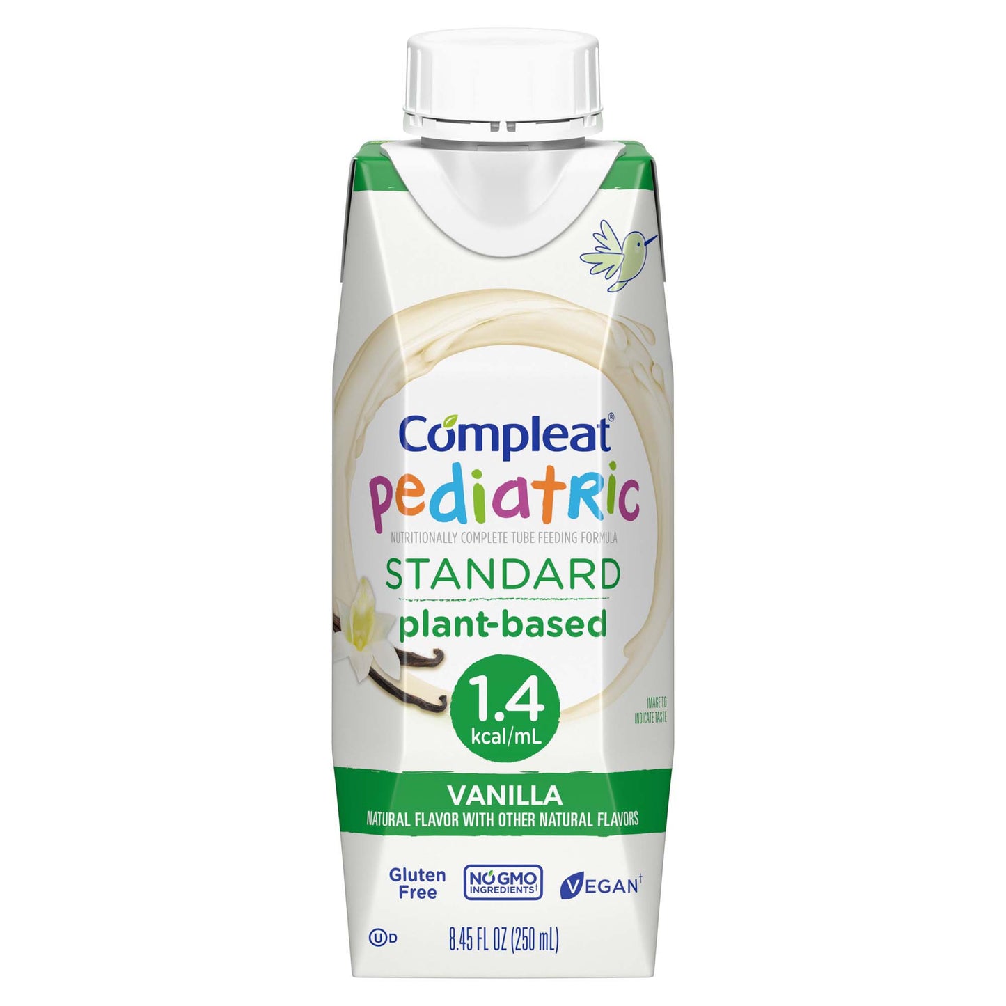 Compleat Pediatric Standard 1.4 Cal Plant-Based Oral Supplement Vanilla 8.45 oz Carton