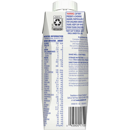 Compleat Pediatric Standard 1.0 Cal Plant-Based Oral Supplement Vanilla 8.45 oz Carton
