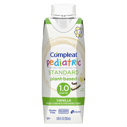 Compleat Pediatric Standard 1.0 Cal Plant-Based Oral Supplement Vanilla 8.45 oz Carton