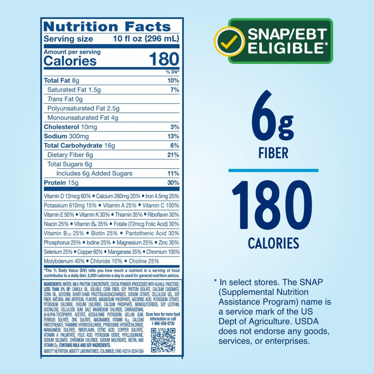 Glucerna Hunger Smart Shake Rich Chocolate Oral Supplement 10 oz Bottle for Blood Sugar Control