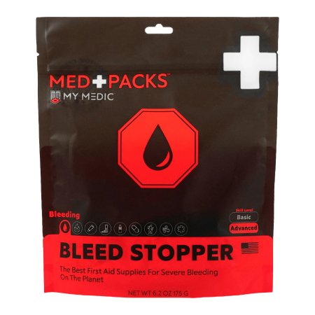 First Aid Kit My Medic Cycle Medic Pro Black Soft Bag, Everyday Carry Black Rubber, MED PACKS, Allergies Plastic, Bleed Stopper, Blister, Cold & Flu, CPR, Cuts, SuperSkin, Upset Stomach, ZZIPS, Finger, Cyclist, MYFAK, RECON