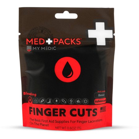 First Aid Kit My Medic Cycle Medic Pro Black Soft Bag, Everyday Carry Black Rubber, MED PACKS, Allergies Plastic, Bleed Stopper, Blister, Cold & Flu, CPR, Cuts, SuperSkin, Upset Stomach, ZZIPS, Finger, Cyclist, MYFAK, RECON