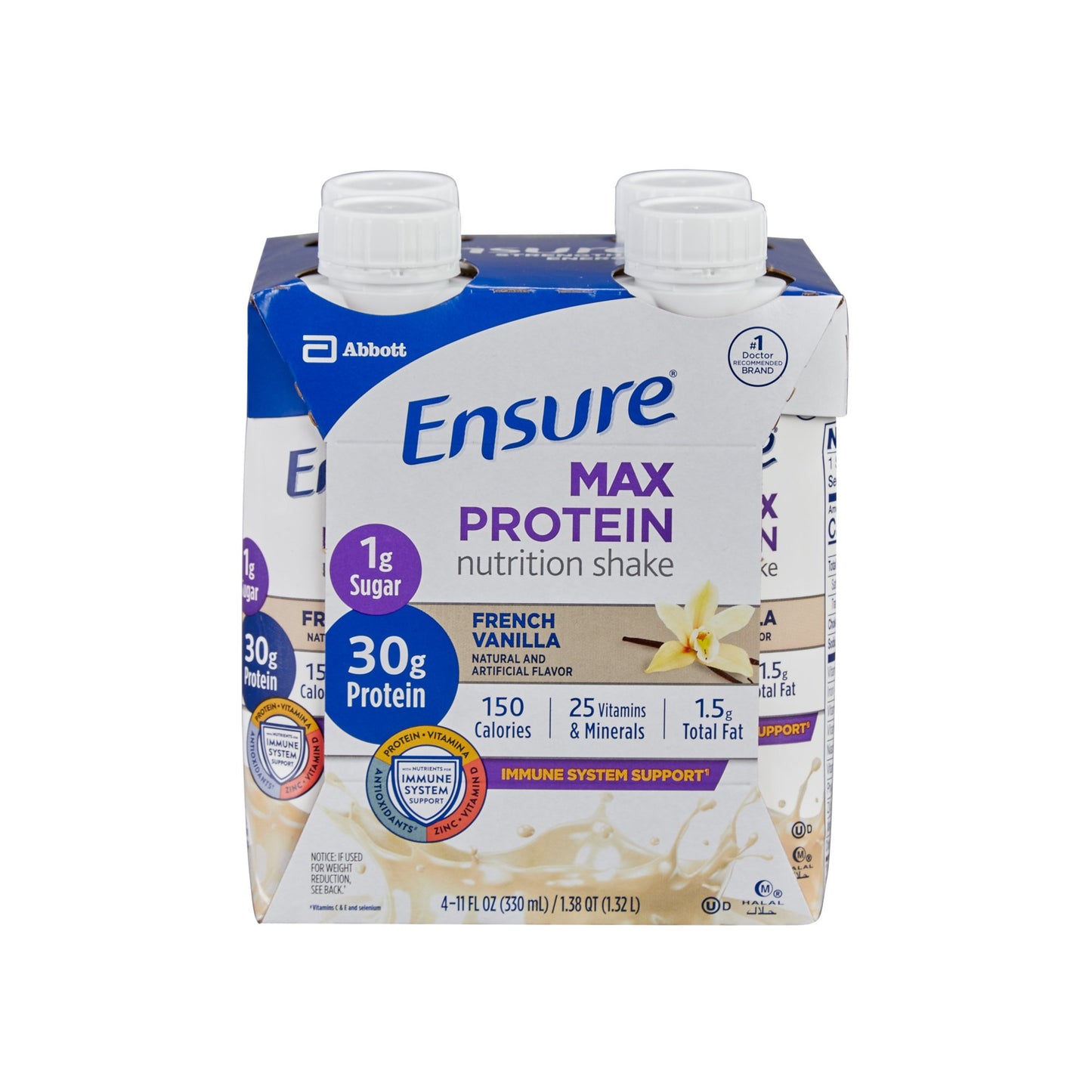 Ensure Max Protein French Vanilla Oral Nutritional Supplement 11 oz Reclosable Carton