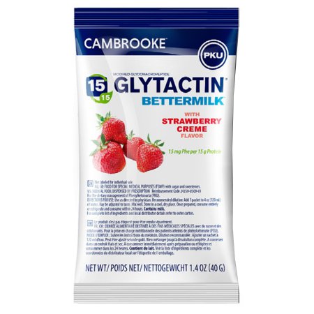 Oral Supplement Glytactin BetterMilk Strawberry Creme Flavor Powder 1.4 oz. Individual Packet