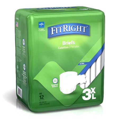 Unisex Adult Incontinence Brief FitRight Basic/Baribrief