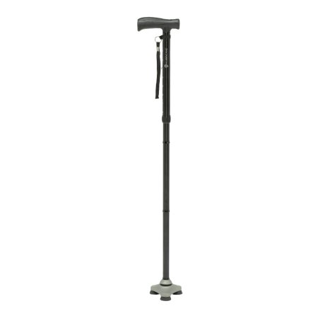 Folding Cane HurryCane Aluminum 30-1/2 to 37-1/2 Inch Height Black