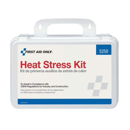 Heat Stress First Aid Kit 25 Person Hard Plastic Case OSHA Compliant