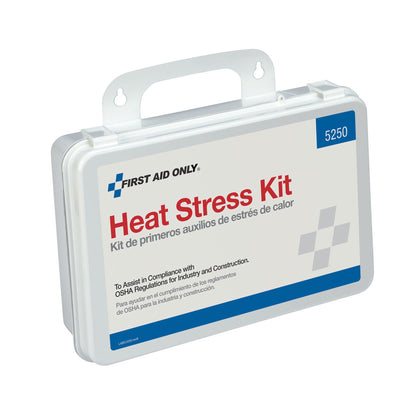 Heat Stress First Aid Kit 25 Person Hard Plastic Case OSHA Compliant