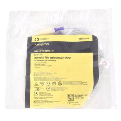 Kangaroo ENPlus Enteral Feeding Pump Safety Screw Spike Set Nonsterile